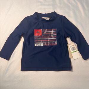 Tommy Bahama Kids American Flag Swim Rash Guard - 18 Months